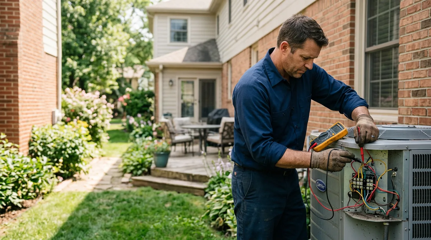 HVAC technician working near Tipton, OK